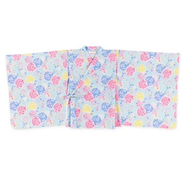 2Way浴衣 サンドレスタイプ 4点セット（紫陽花）