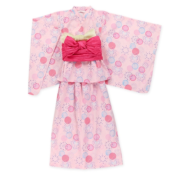 2Way浴衣 サンドレスタイプ 4点セット（花火）