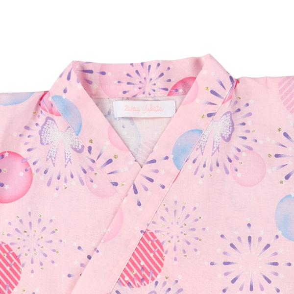 2Way浴衣 サンドレスタイプ 4点セット（花火）