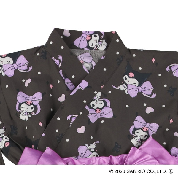 2Way浴衣 サンドレスタイプ 3点セット（クロミ）