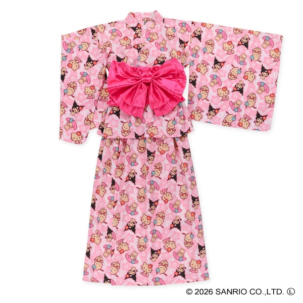 2Way浴衣 サンドレスタイプ 3点セット（サンリオキャラクターズ）