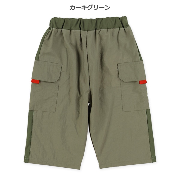 布帛前後切り替えハーフパンツ