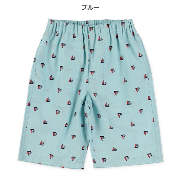 ヨット総柄ハーフパンツ