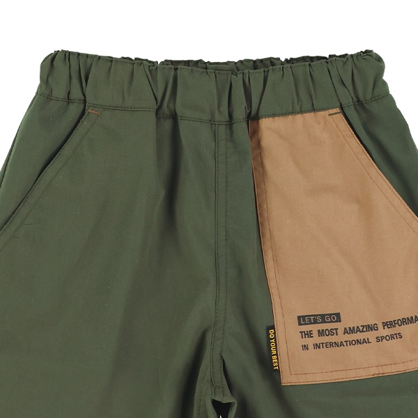 配色ポケットハーフパンツ