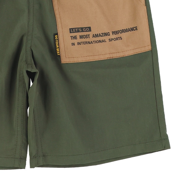 配色ポケットハーフパンツ