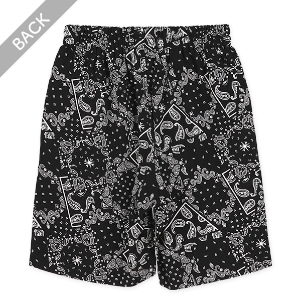 レーヨン総柄ハーフパンツ