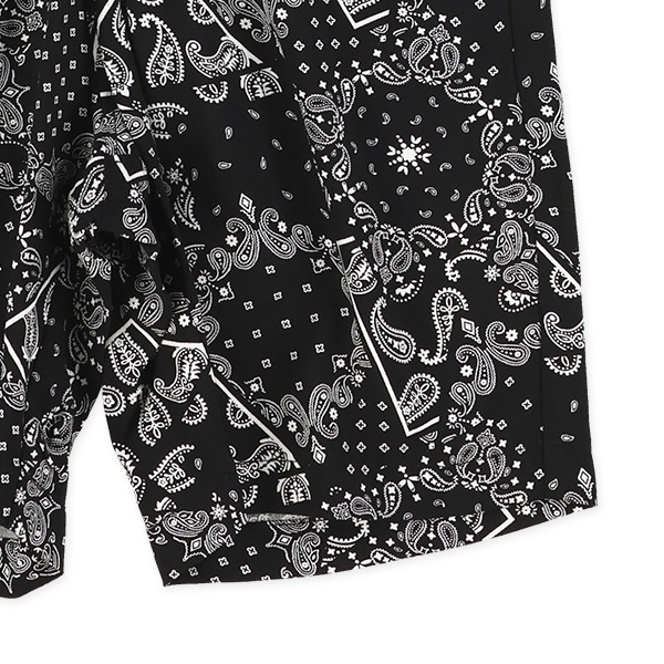 レーヨン総柄ハーフパンツ