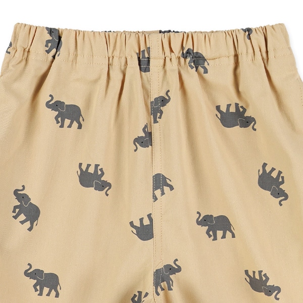 ツイルぞう・くまプリントハーフパンツ