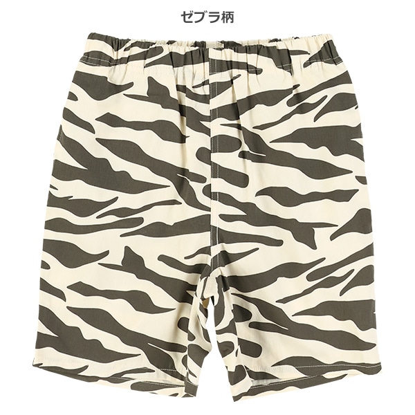 ツイルアニマル総柄ハーフパンツ