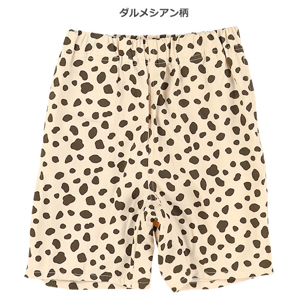 ツイルアニマル総柄ハーフパンツ