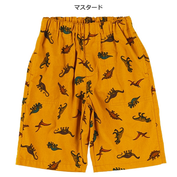 恐竜総柄ハーフパンツ