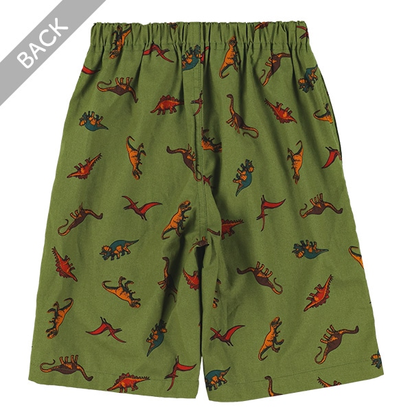 恐竜総柄ハーフパンツ