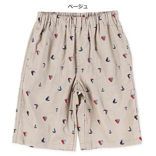 ヨットイカリ総柄ハーフパンツ