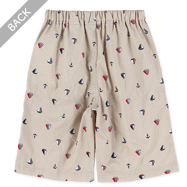 ヨットイカリ総柄ハーフパンツ