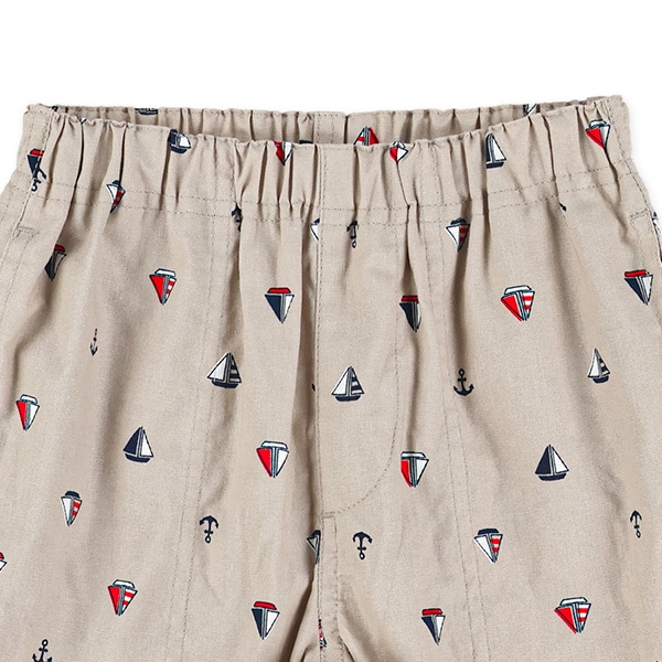 ヨットイカリ総柄ハーフパンツ