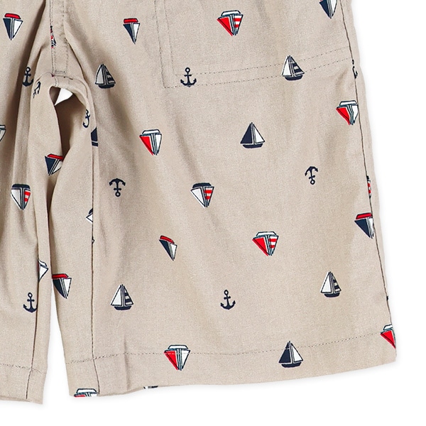 ヨットイカリ総柄ハーフパンツ