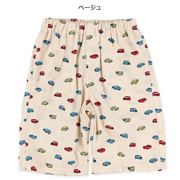 カラフルくるま総柄ハーフパンツ