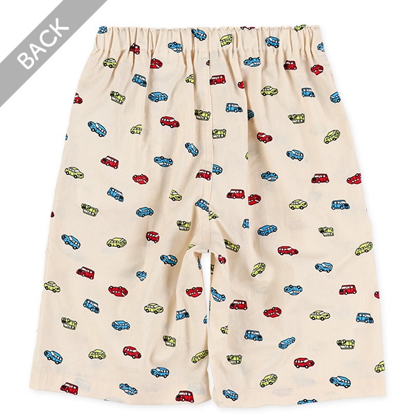 カラフルくるま総柄ハーフパンツ