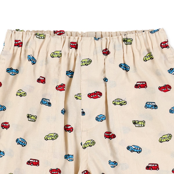 カラフルくるま総柄ハーフパンツ