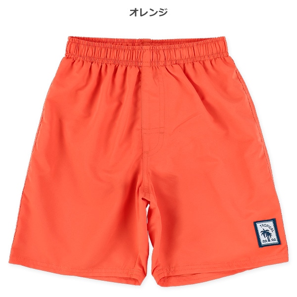 裾トロピカルチケット付きサーフパンツ