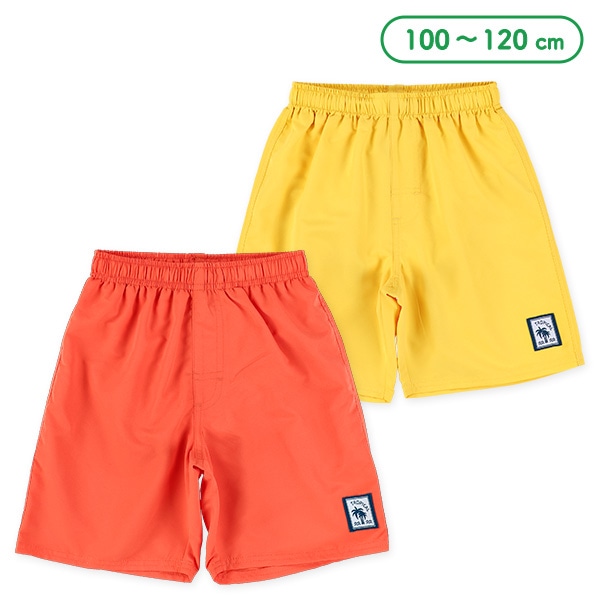 裾トロピカルチケット付きサーフパンツ