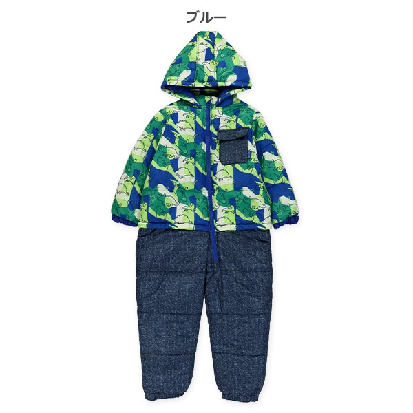 迷彩恐竜切り替え風スキージャンプスーツ