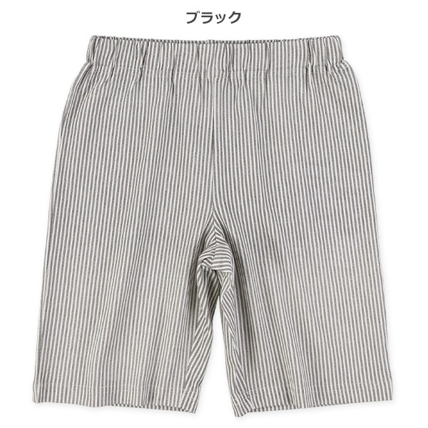ニットストライププリントハーフパンツ