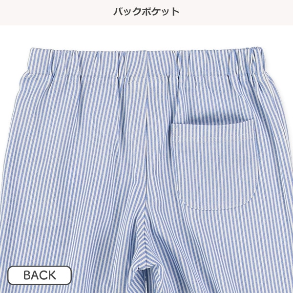 ニットストライププリントハーフパンツ
