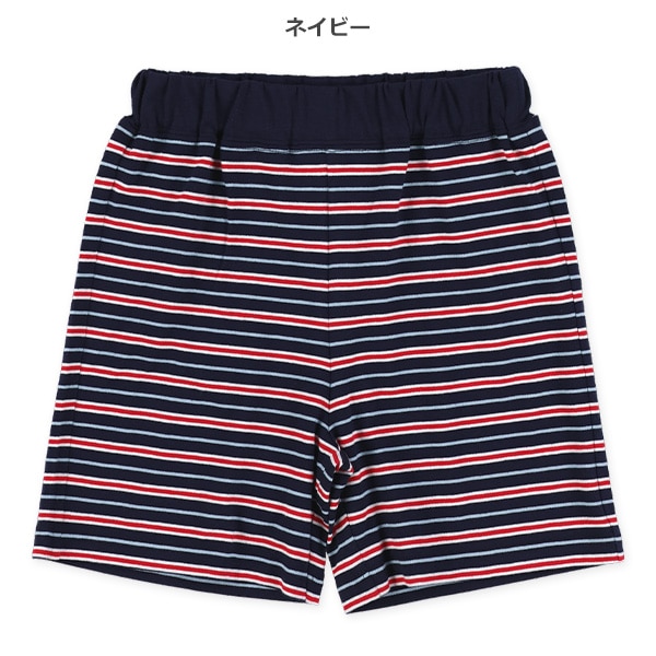 ボーダーニットハーフパンツ