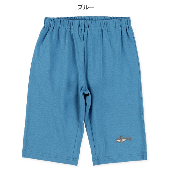 5分丈刺繍ハーフサルエルパンツ