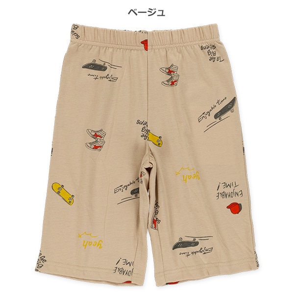 スケボー総柄ハーフパンツ
