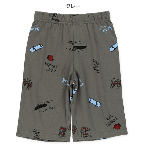 スケボー総柄ハーフパンツ