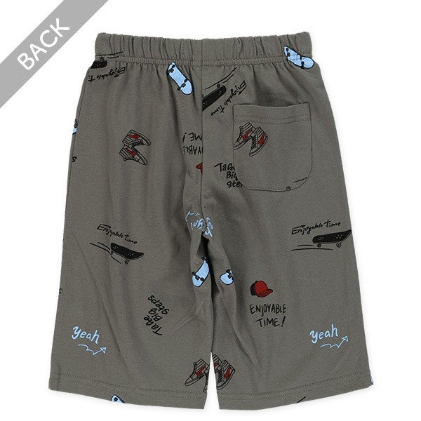 スケボー総柄ハーフパンツ