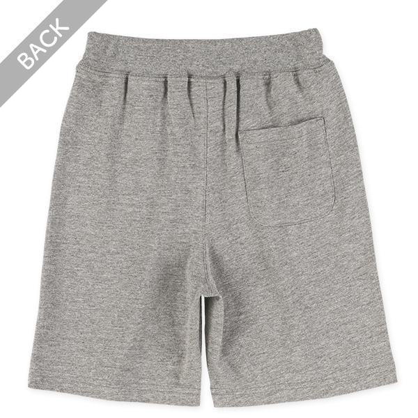 ウエストリブ無地ニットハーフパンツ