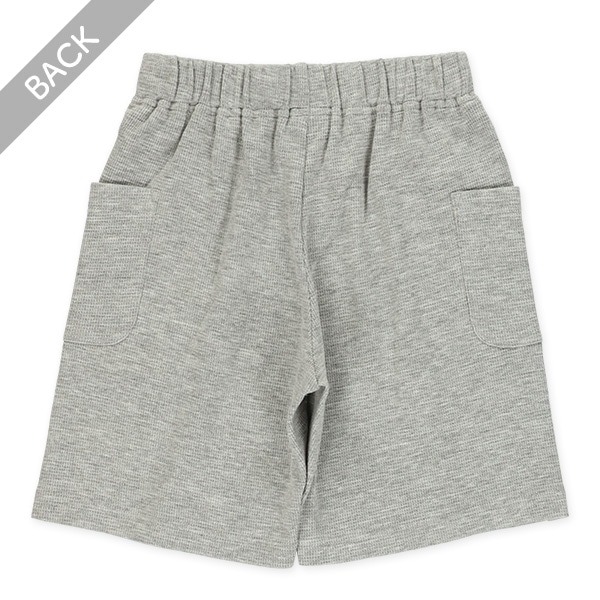 ワッフルポケット付きハーフパンツ