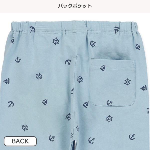 5分丈マリン柄レギンス