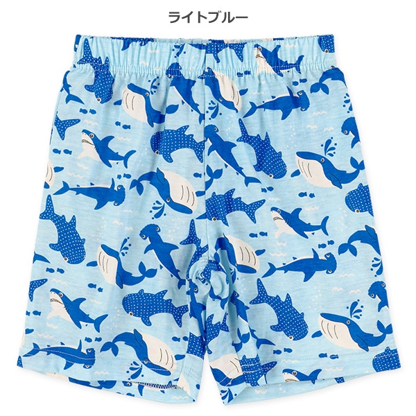 サメくじら総柄ハーフパンツ