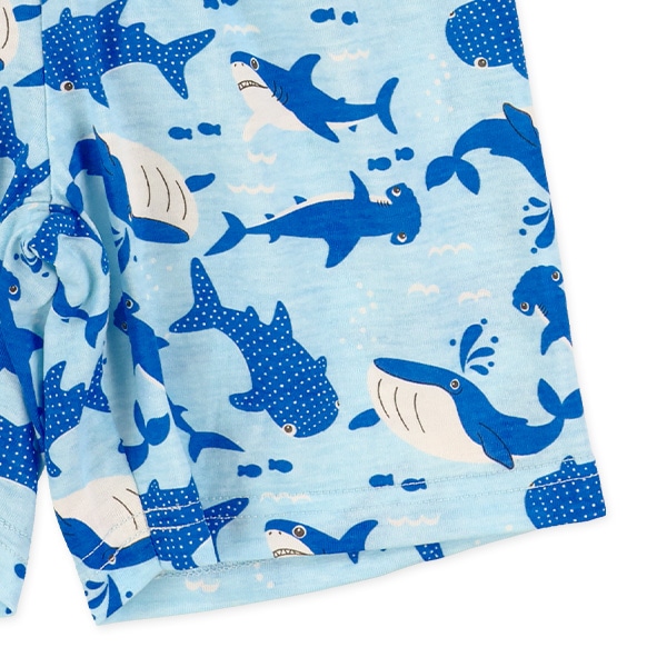 サメくじら総柄ハーフパンツ