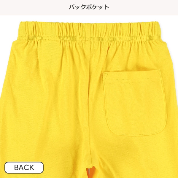 裾ラインナンバープリントハーフパンツ