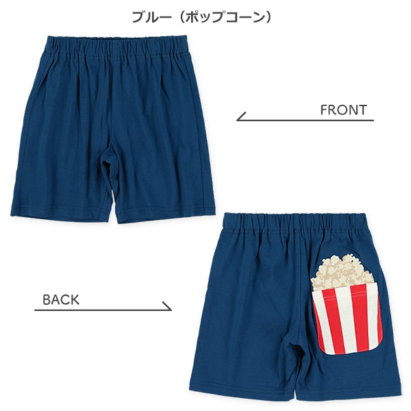 バックプリントハーフパンツ