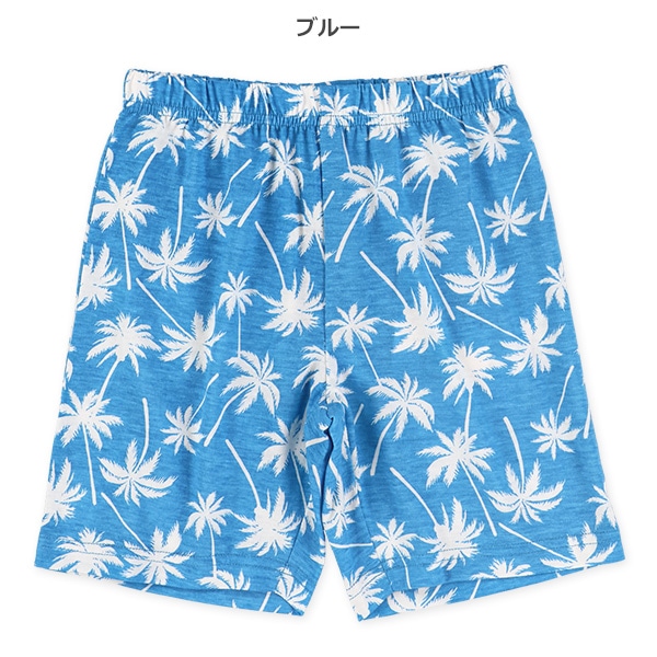 ヤシの木柄ハーフパンツ