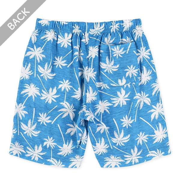 ヤシの木柄ハーフパンツ