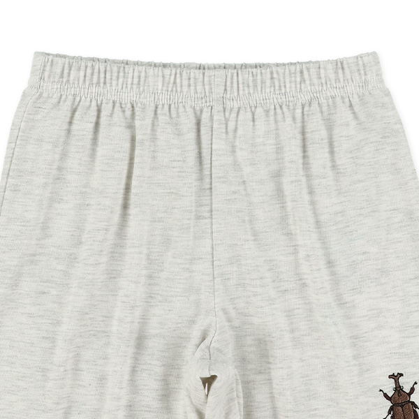 4分丈夏刺繍ハーフパンツ