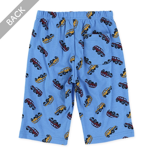 くるま総柄ハーフパンツ