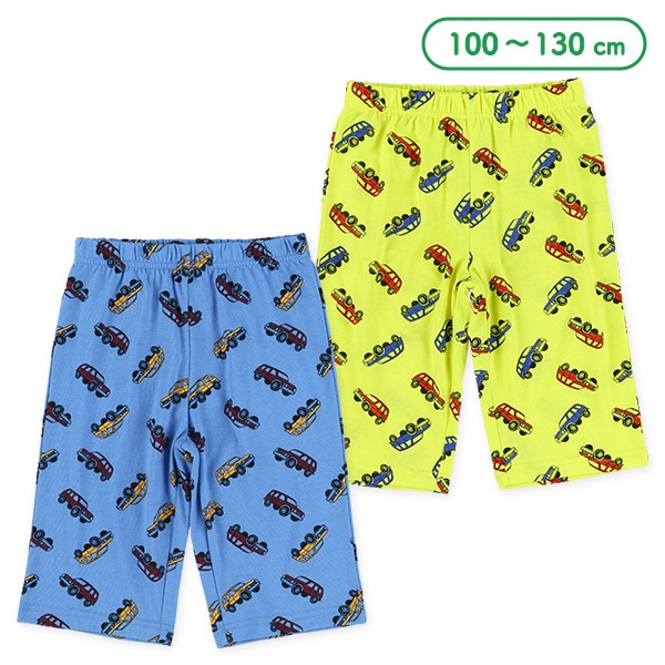 くるま総柄ハーフパンツ