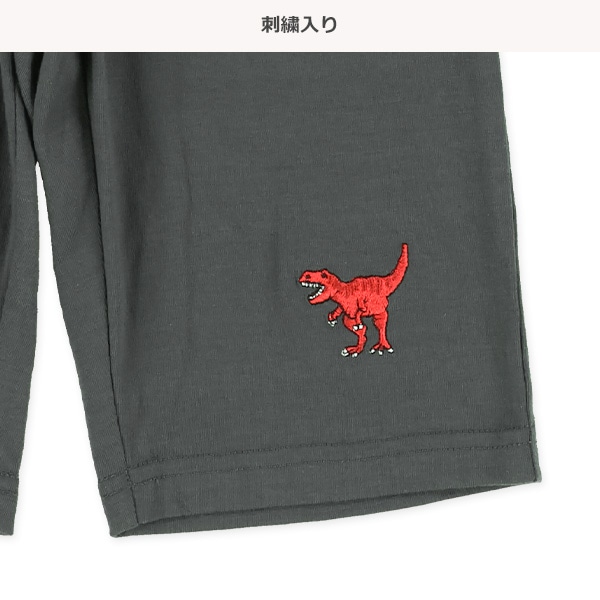 5分丈恐竜刺繍パンツ