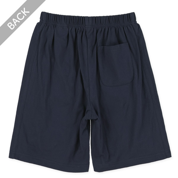 パイピング裾ワッペンハーフパンツ