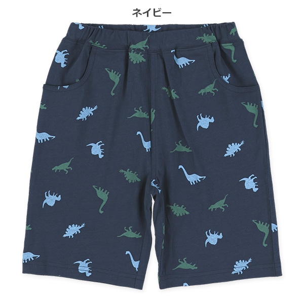 恐竜総柄ハーフパンツ
