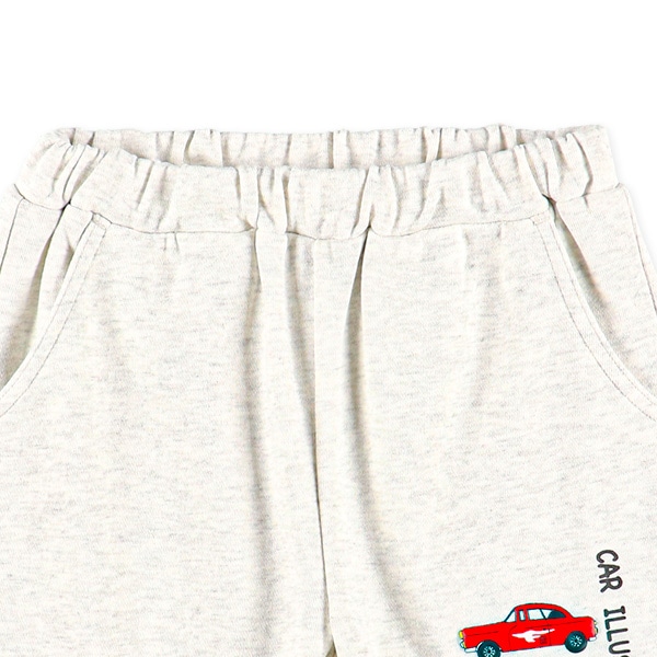 ミニ裏毛くるま・アニマル発泡プリントハーフパンツ