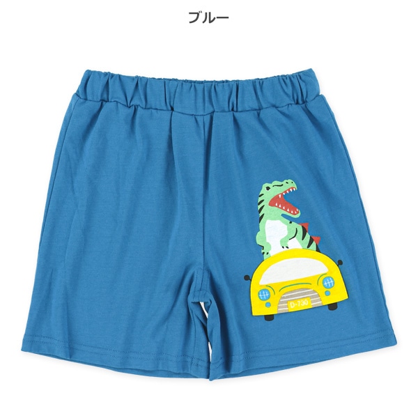 デザインポケット付き恐竜ハーフパンツ